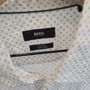 Hugo Boss Linen Shirt - Size XL